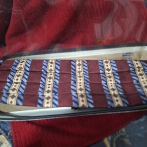 Stylish Brown and Blue Men's Cummerbund